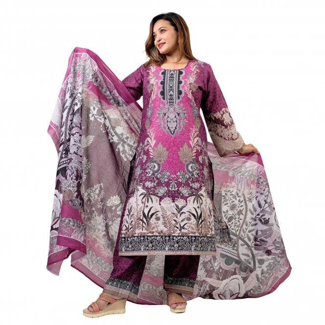 Printed Trouser Suit: ML 15076