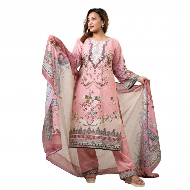 Printed Trouser Suit: ML 15077