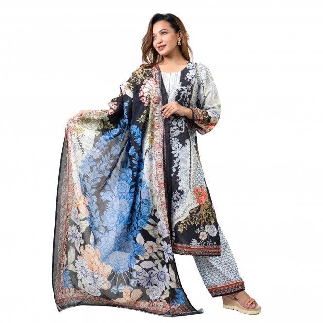 Printed Trouser Suit: ML 15078