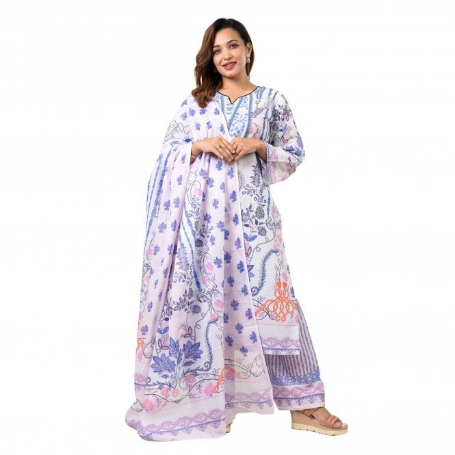 Printed Trouser Suit: ML 15079