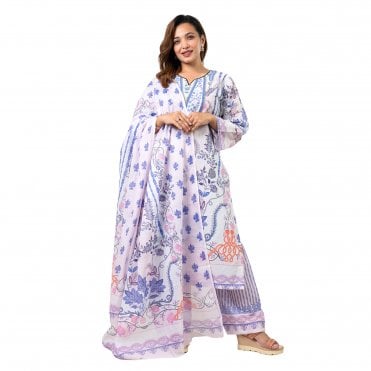 Printed Trouser Suit: ML 15079