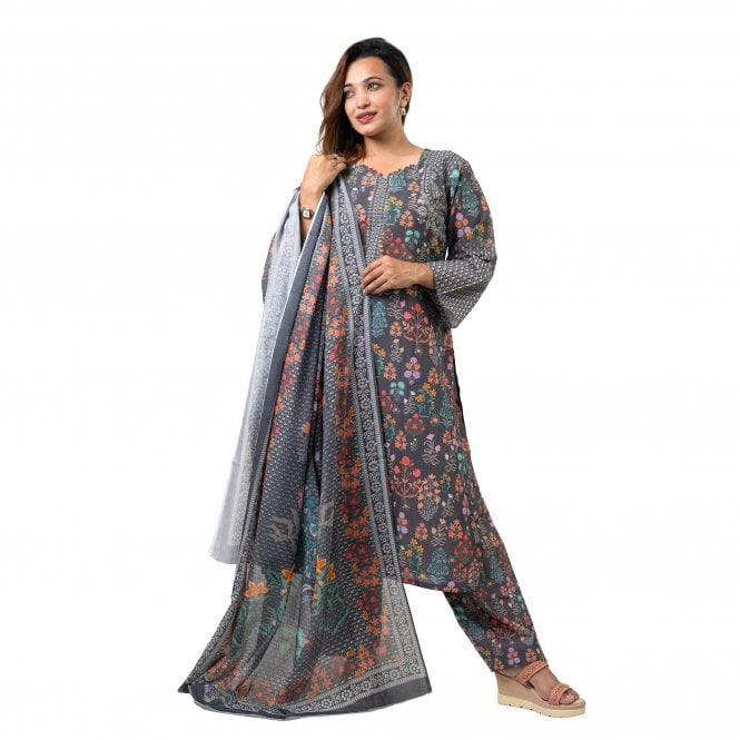 Printed Trouser Suit: ML 15080