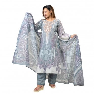Printed Trouser Suit: ML 15081