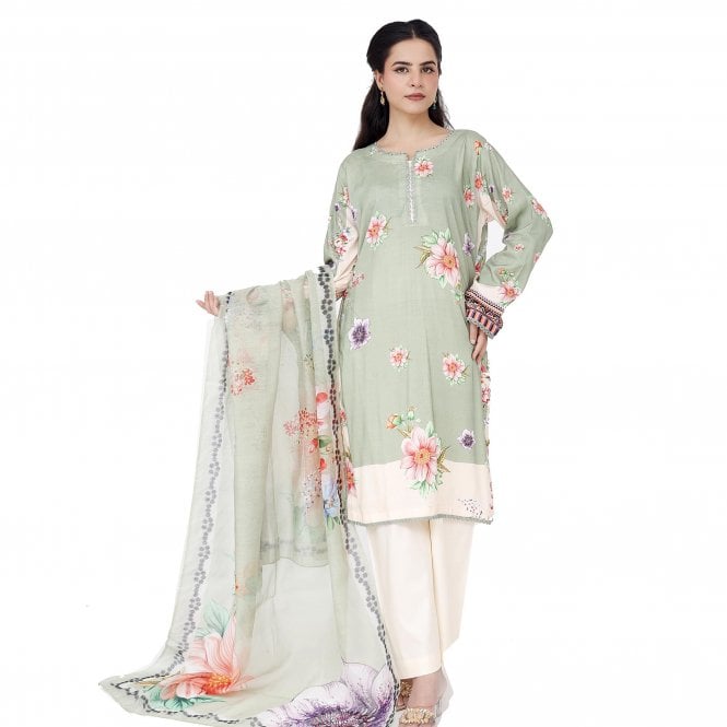 Printed Trouser Suit: ML 15126