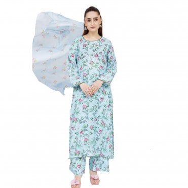 Printed Trouser Suit: ML 15127