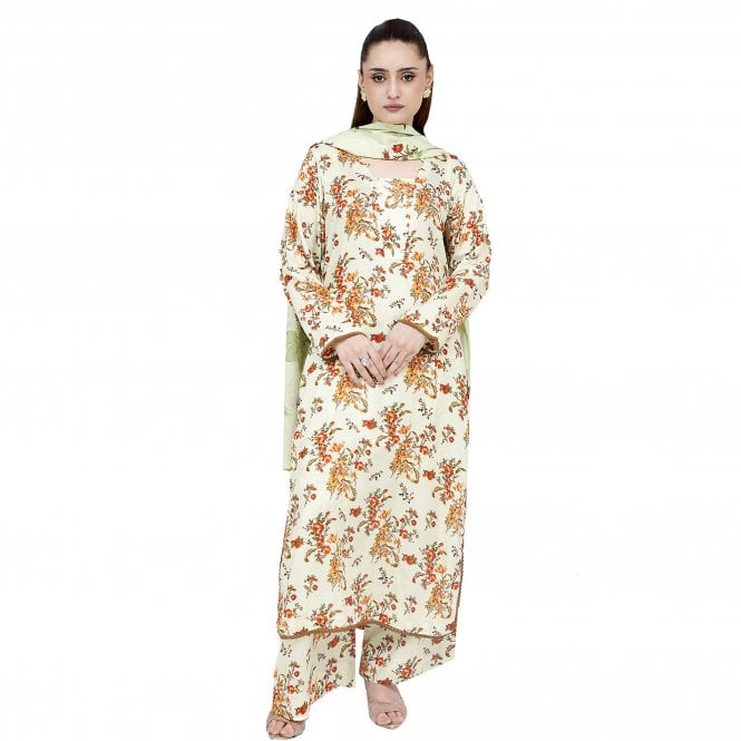 Printed Trouser Suit: ML 15128