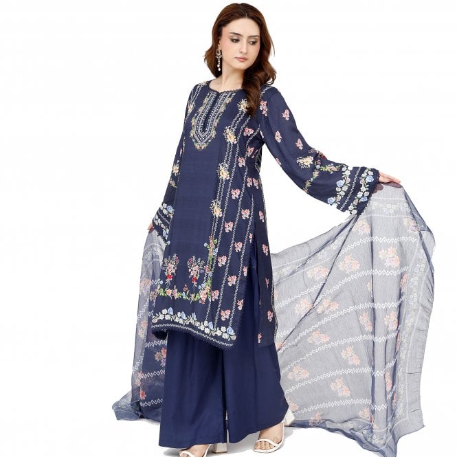 Printed Trouser Suit: ML 15133
