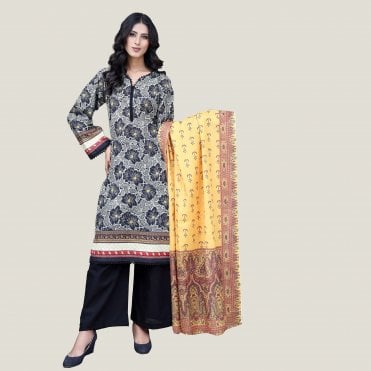 Printed WinterTrouser Suit: ML 14984