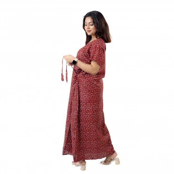 Women's Printed Cotton Nightie - ML 82138