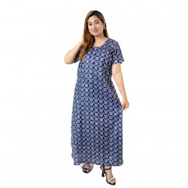 Women's Printed Cotton Nightie - ML 82141