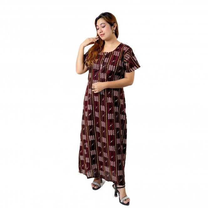 Women's Printed Cotton Nightie - ML 82144