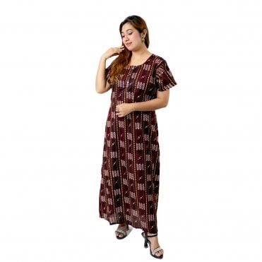 Women's Printed Cotton Nightie - ML 82144