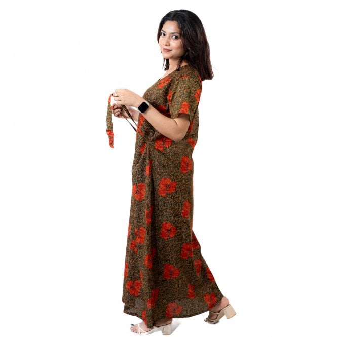 Women's Printed Cotton Nightie - ML 82148