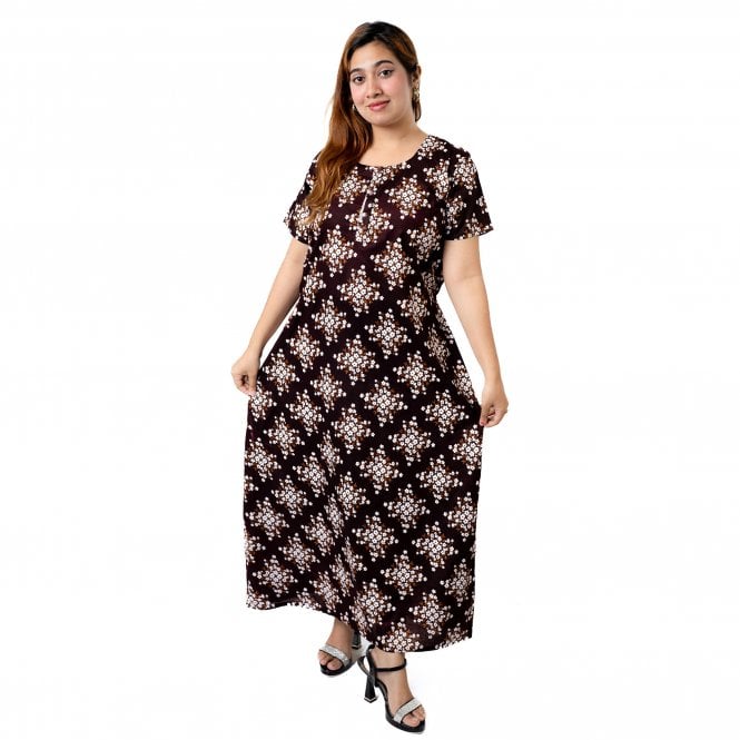 Women's Printed Cotton Nightie - ML 82149