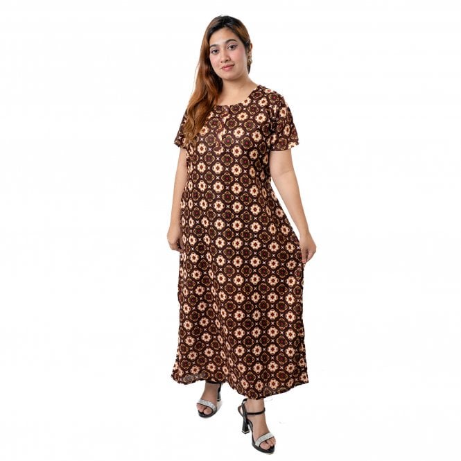 Women's Printed Cotton Nightie - ML 82152