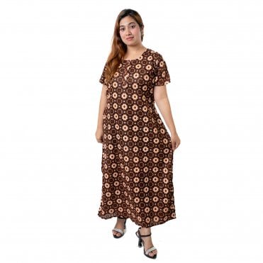 Women's Printed Cotton Nightie - ML 82152