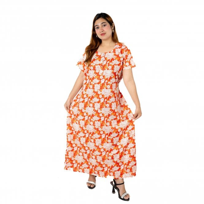 Women's Printed Cotton Nightie - ML 82165