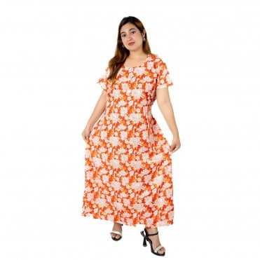 Women's Printed Cotton Nightie - ML 82165
