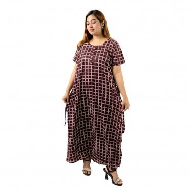 Women's Printed Cotton Nightie - ML 82166