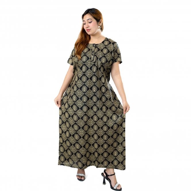 Women's Printed Cotton Nightie - ML 82167