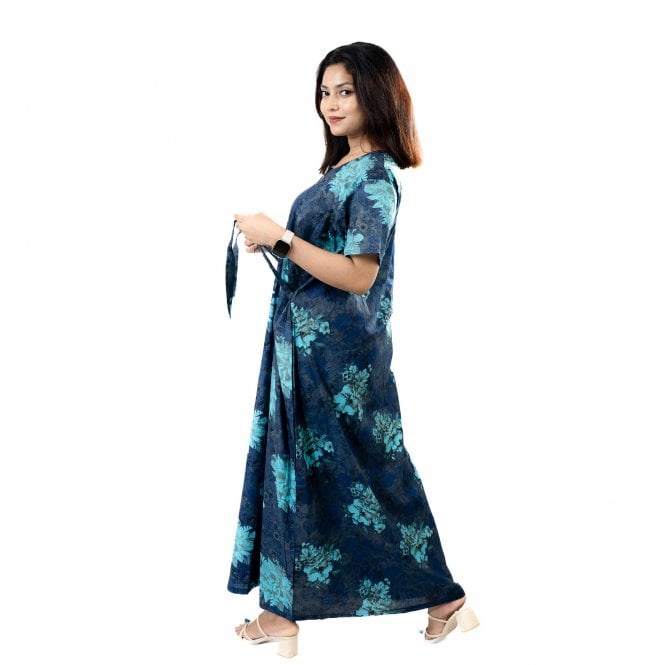 Women's Printed Cotton Nightie - ML 82169