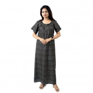 Women's Printed Cotton Nightie - ML 82174