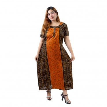 Women's Printed Cotton Nightie - ML 82175