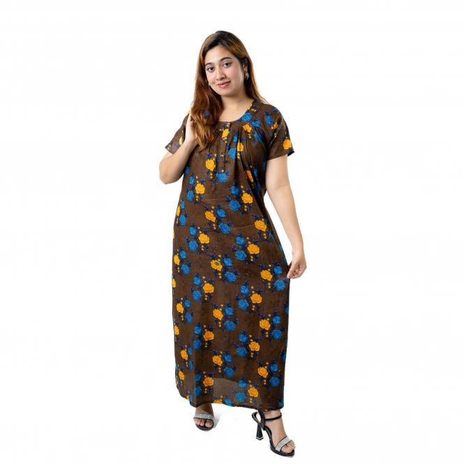 Women's Printed Cotton Nightie - ML 82176
