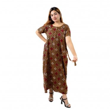 Women's Printed Cotton Nightie - ML 82177