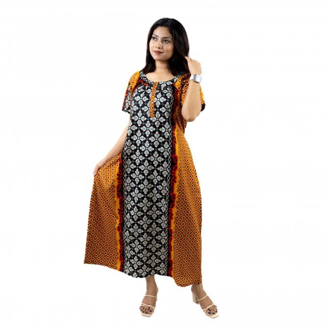 Women's Printed Cotton Nightie - ML 82178