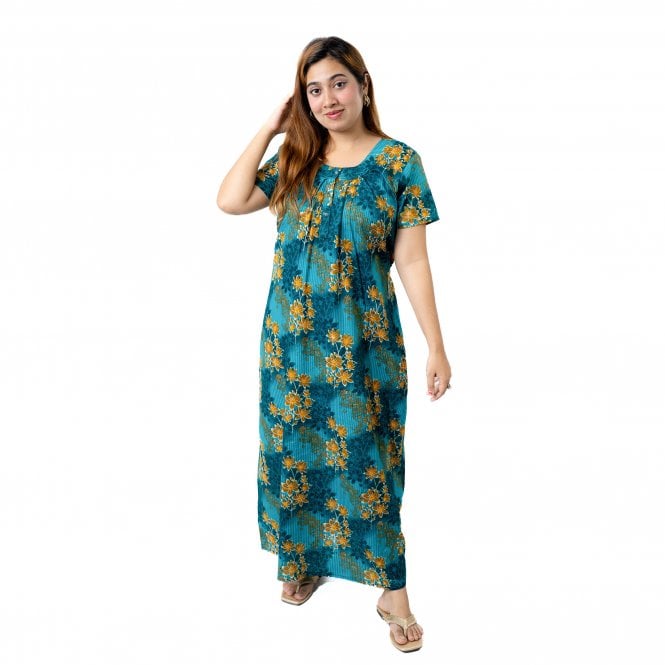 Women's Printed Cotton Nightie - ML 82186
