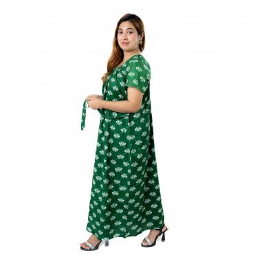 Women's Printed Cotton Nightie - ML 82189