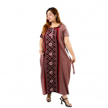 Women's Printed Cotton Nightie - ML 82191