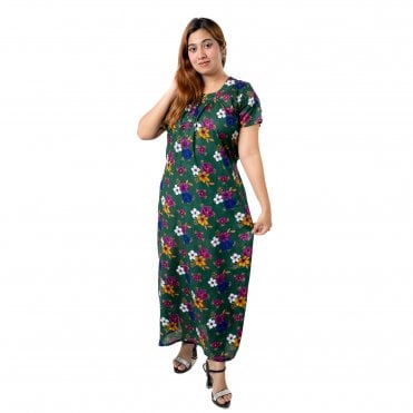 Women's Printed Cotton Nightie - ML 82192
