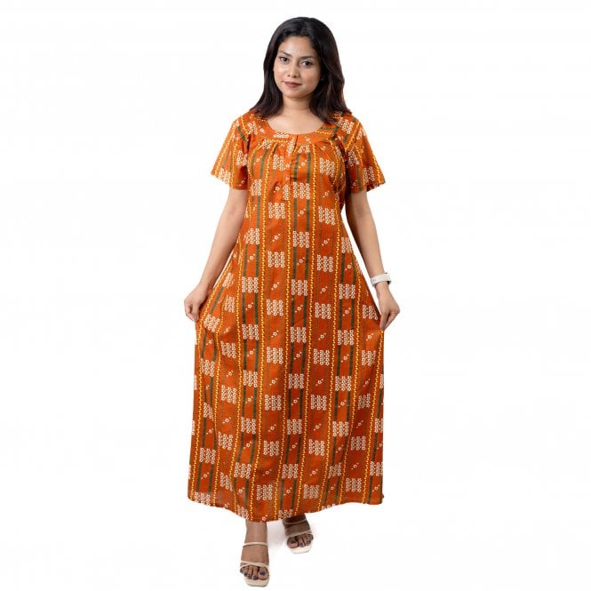Women's Printed Cotton Nightie - ML 82193