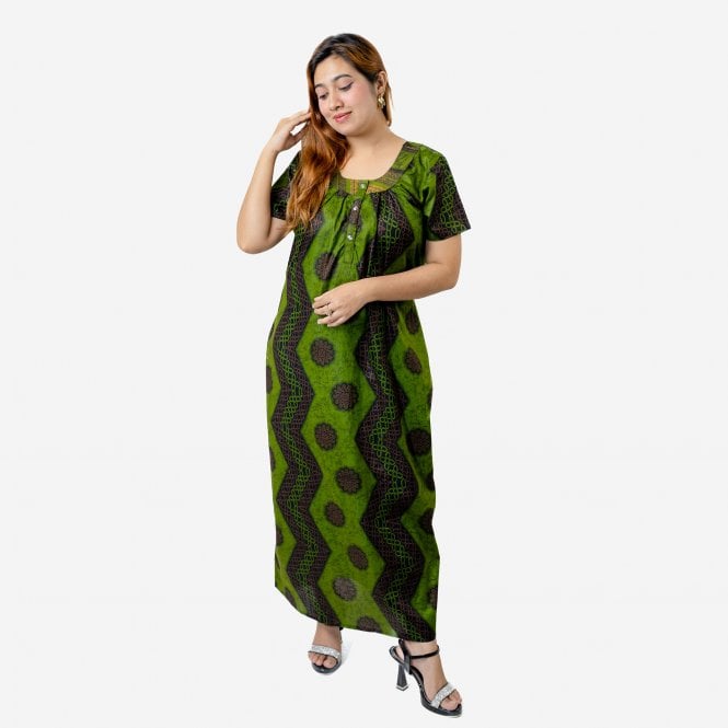 Women's Printed Cotton Nightie - ML 82194