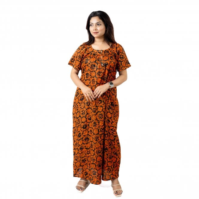 Women's Printed Cotton Nightie - ML 82195