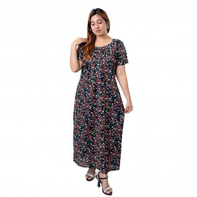 Women's Printed Cotton Nightie - ML 82207