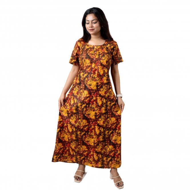 Women's Printed Cotton Nightie - ML 82213