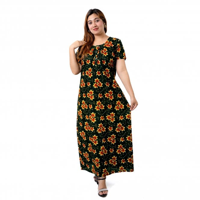 Women's Printed Cotton Nightie - ML 82219