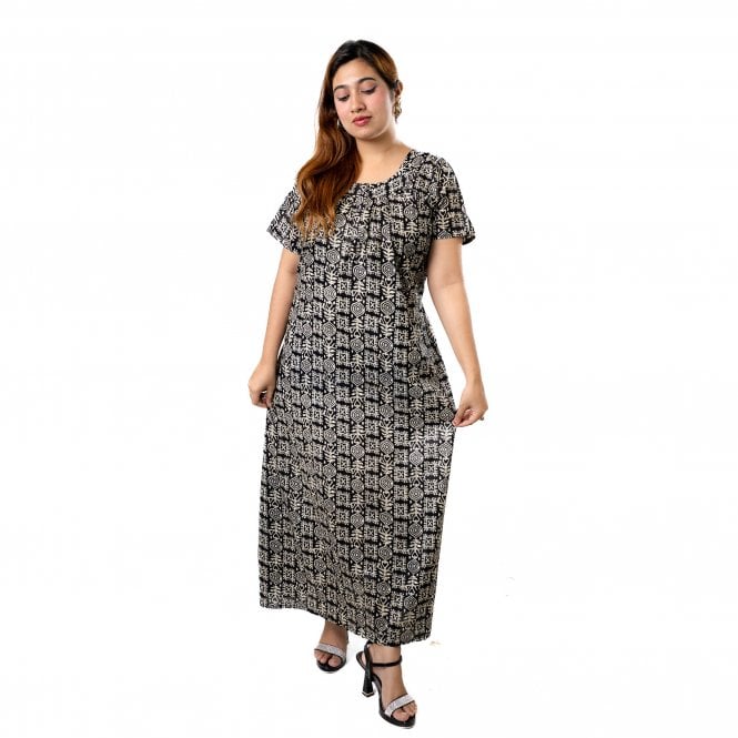 Women's Printed Cotton Nightie - ML 82222