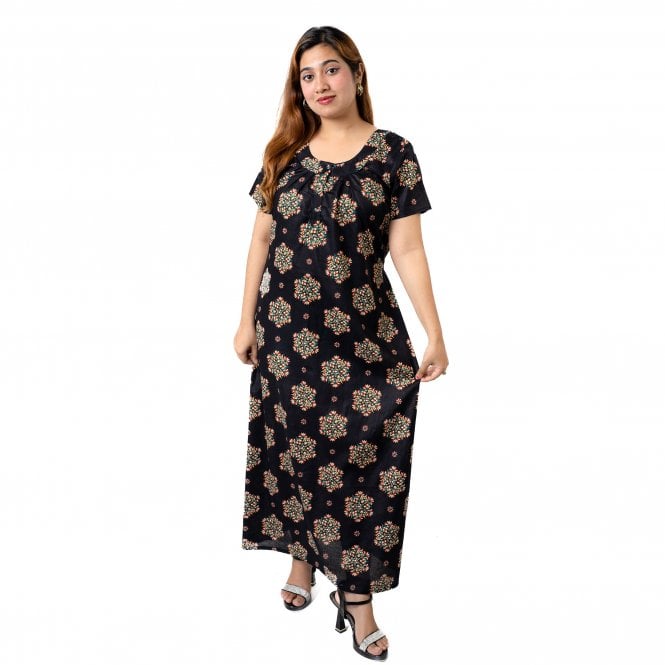 Women's Printed Cotton Nightie - ML 82225