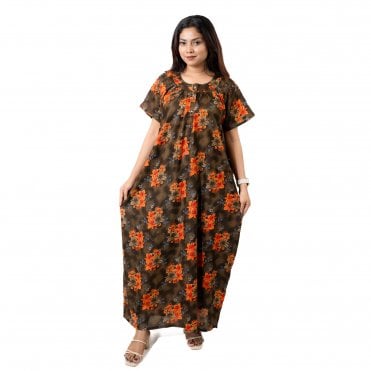 Women's Printed Cotton Nightie - ML 82227