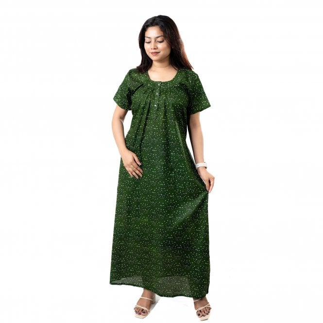 Women's Printed Cotton Nightie - ML 82232