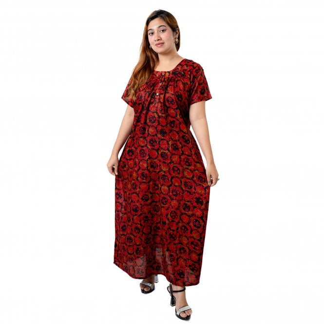 Women's Printed Cotton Nightie - ML 82233