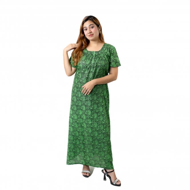 Women's Printed Cotton Nightie - ML 82243