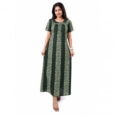 Women's Printed Cotton Nightie - ML 82248